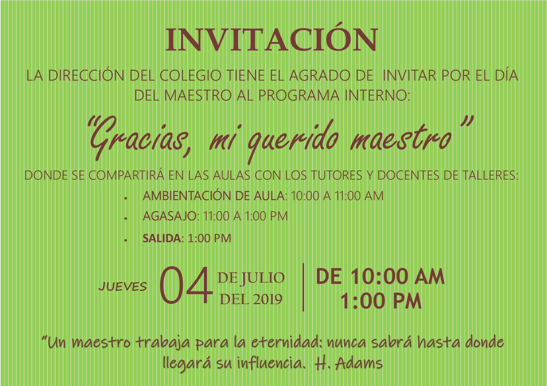 Día del Maestro