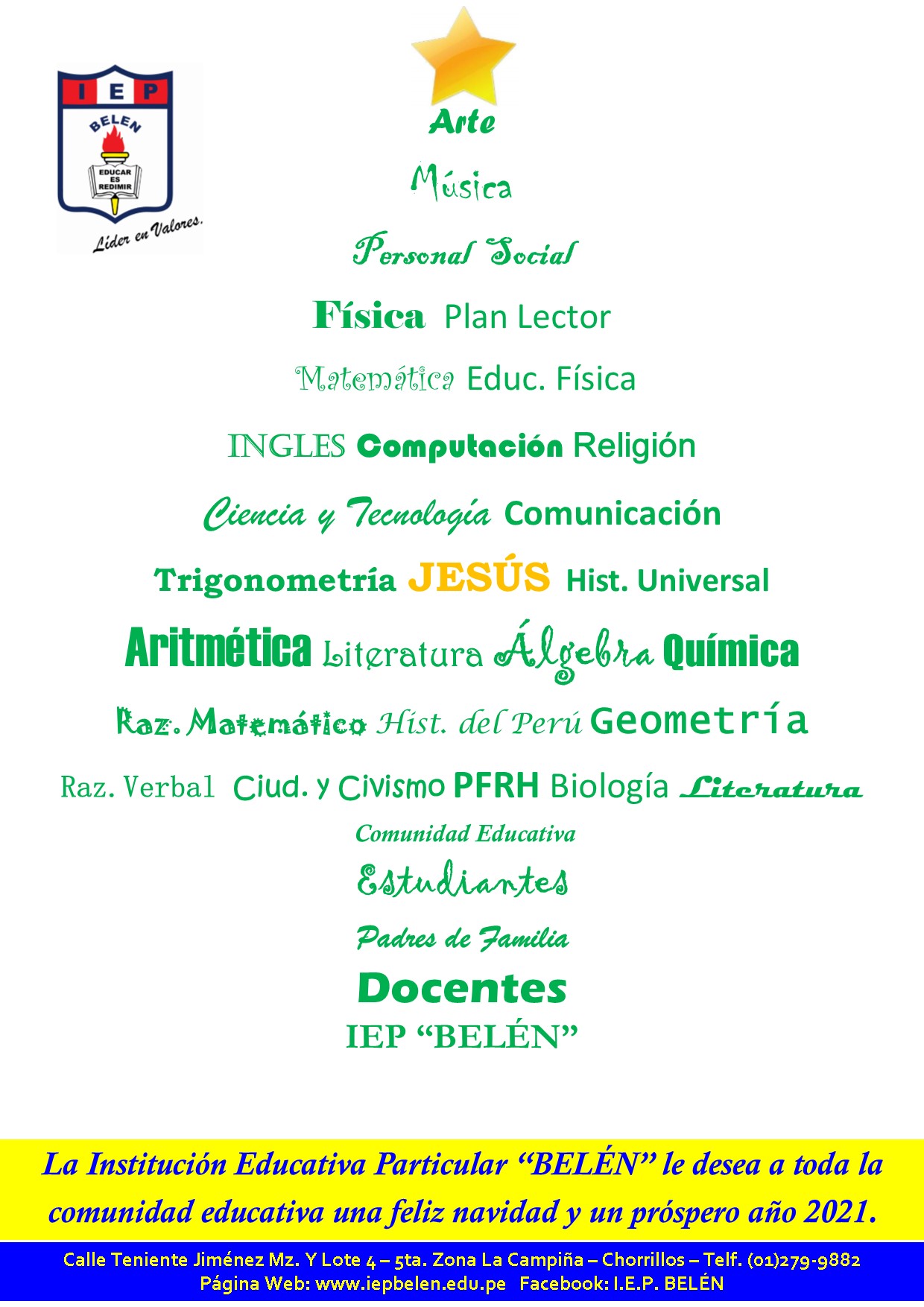 Feliz Navidad Comunidad Educativa